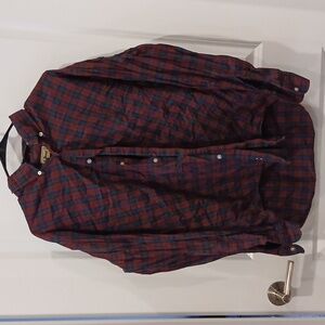 Mens vintage 90s L.LBean lumberjack flannel button up long sleeve size L